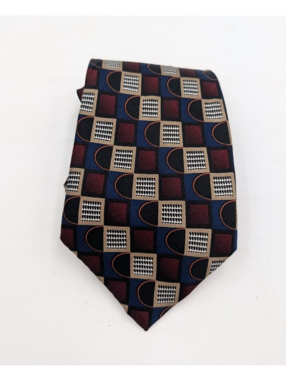 Keith Daniels Men's Tie Necktie 100% Silk Geometric